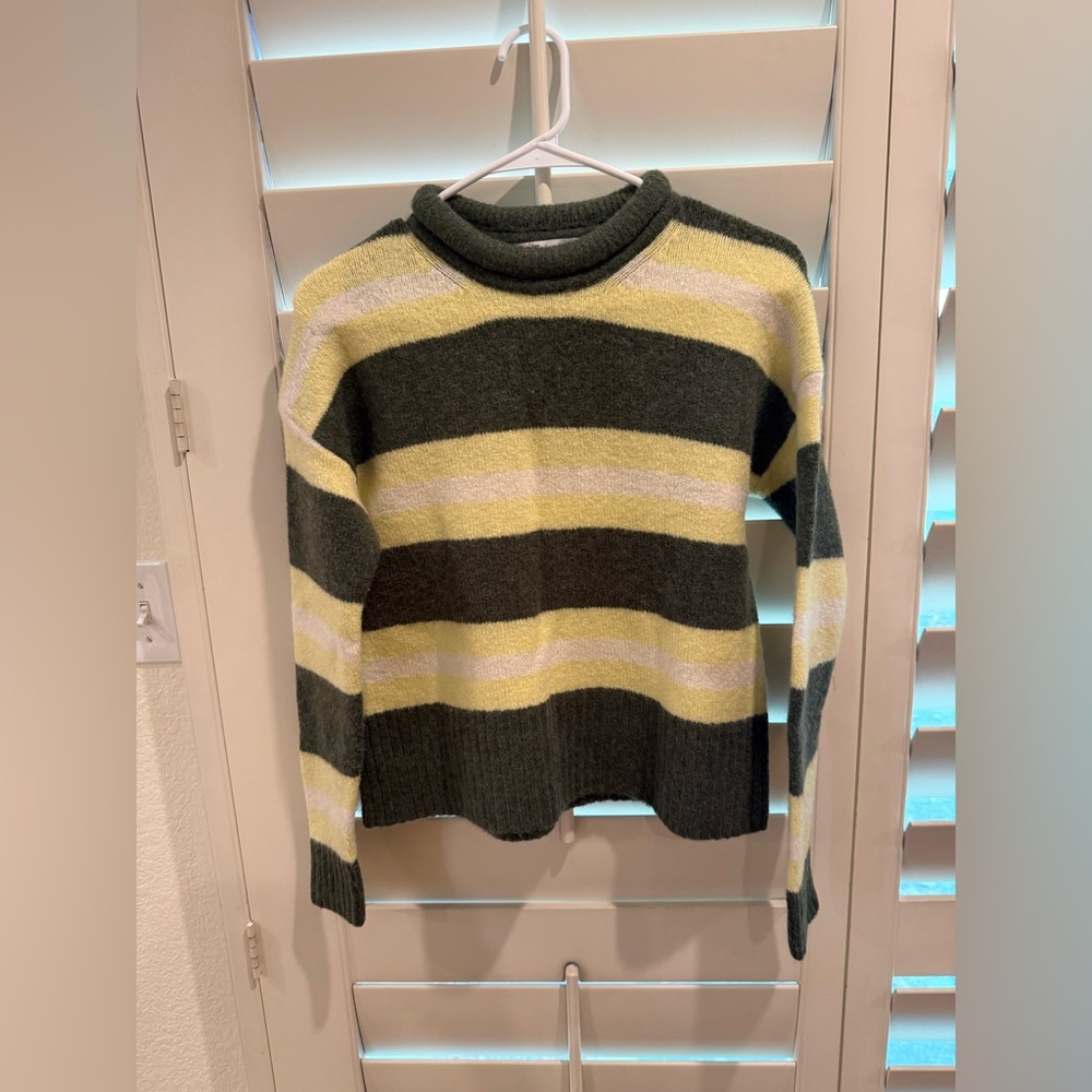 Madewell Striped Fulton Pullover Sweater - Size XS